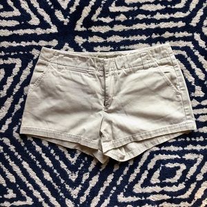 J. Crew Chino Light Khaki Shorts Size 2